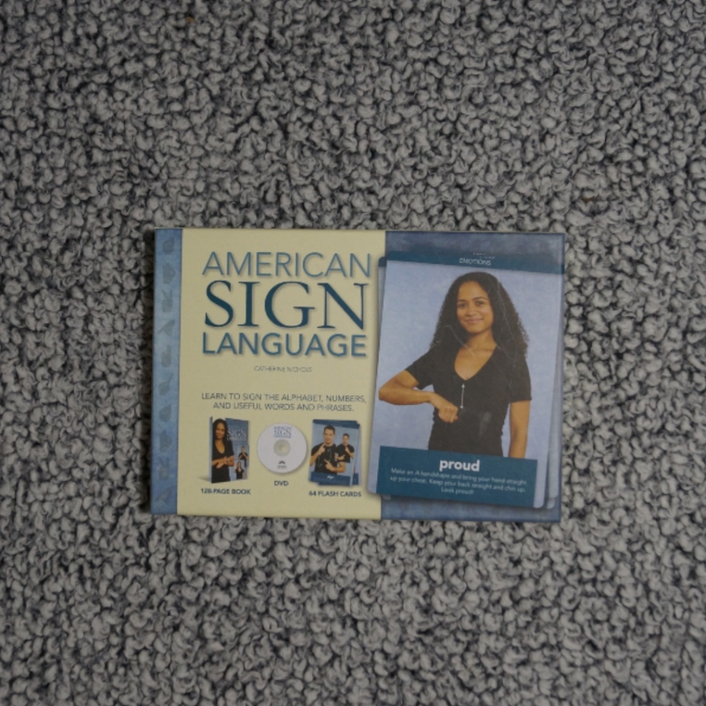 American Sign Language Book Flashcards DVD
